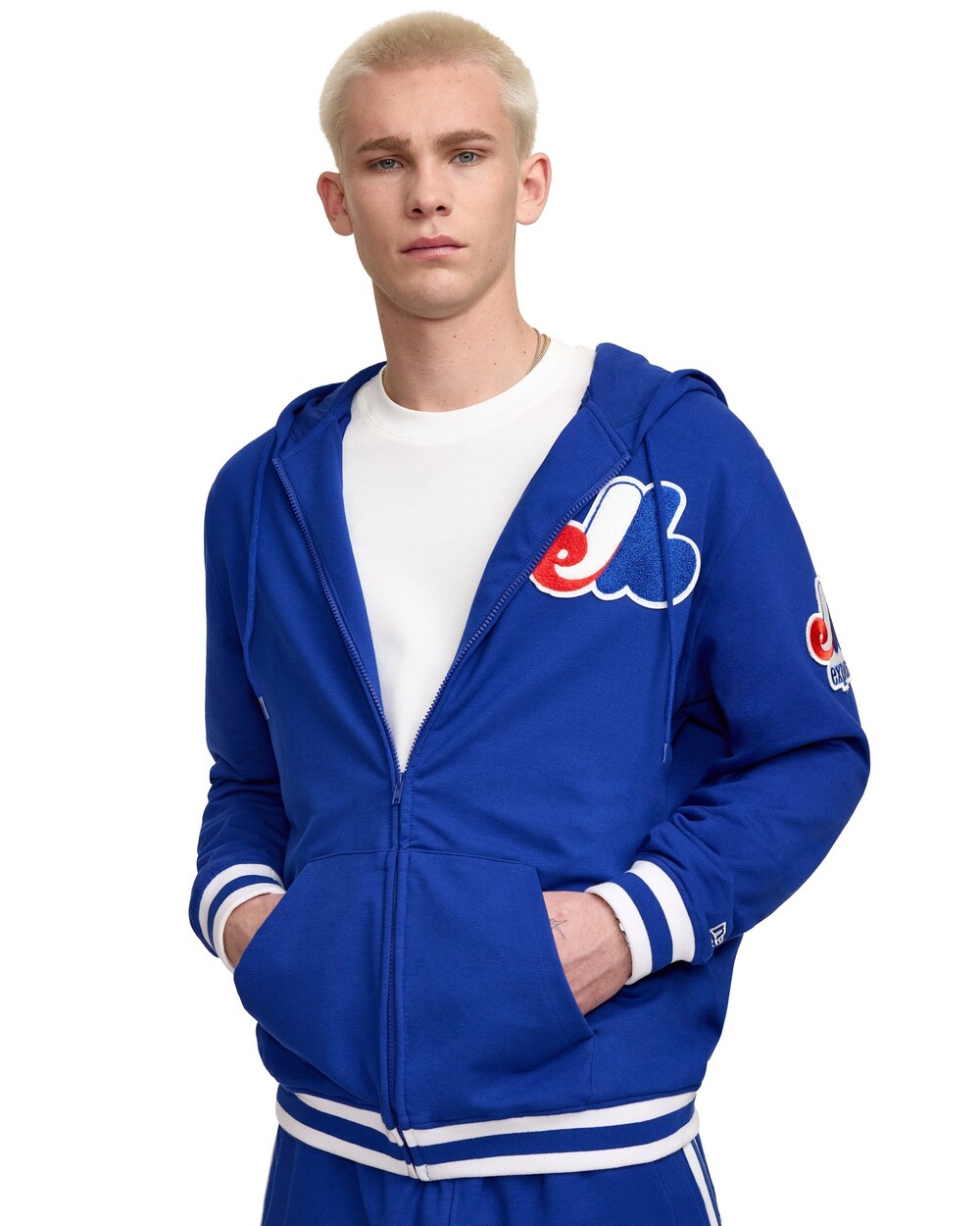 New Era Montreal Expos Coop Logo Select Full-Zip Hoodie - Size S